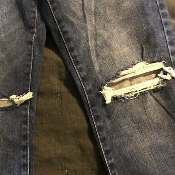 Garage High-Waist Ripped Skinny Jeans - Picture 3 of 13